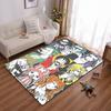 "Anime Character Pattern Carpet with Colorful One Piece Design Print" Suitable for Use As an Anti-slip for Living Room Bedroom Sofas