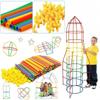 Straw Constructor Toys Building Blocks Toys Straws and Connectors Building Sets Motor Skills Engineering Educational Toy