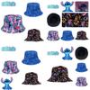 New Stylish Stizy Graffiti Black Cartoon Printed Adult Fisherman Hat Casual Bucket Hat Sunscreen Cap