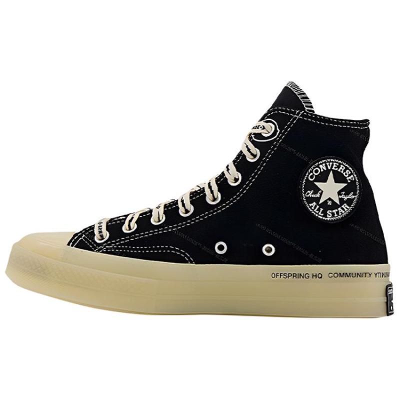 

Offspring x Converse Chuck Taylor All Star Vintage Высокие парусиновые кеды Унисекс Черно-белые 38