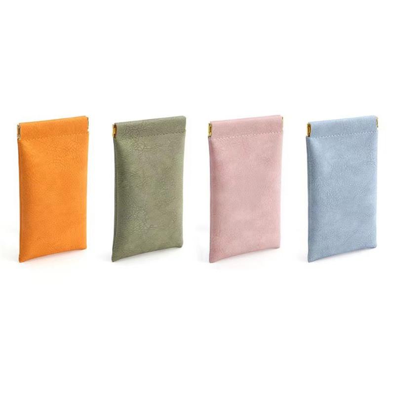 Soft Pu Leather Reading Glasses Bag Cases Waterproof Solid Color Eyeglasses Sunglasses Pouch Storage Bags Eyewear Accessories