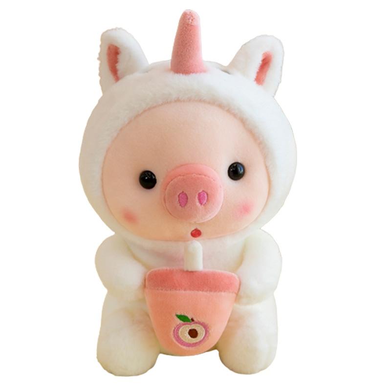 Cute Milk Tea Pig Plush Toy Wholesale-becoming Pig Doll Stuffed Animal For Cross-border Piglet Lovers