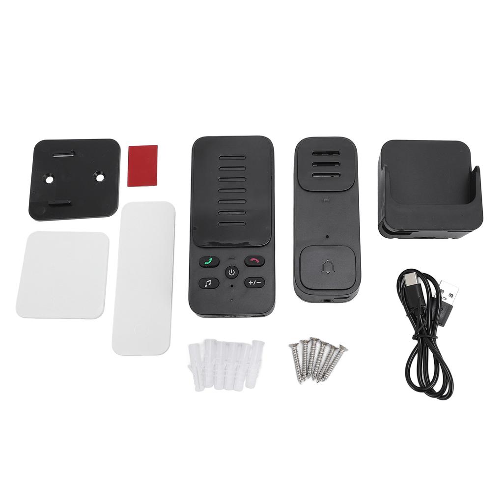 Wireless Intercom Doorbell LED Indicator 1000ft Range Electronic Full Duplex Doorbells with 6
