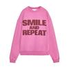 Zaprha 2025 Autumn New Rib Trim Smiley Wash Effect round Neck Long sleeve Hoodie 6050020
