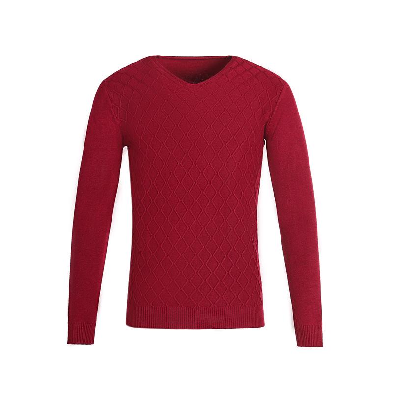 Men's Korean Style Slim Fit V-neck Autumn/Winter Sweater Knit Pullover