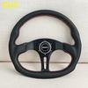 13.5inch 345mm D Shape Leather Steering Wheel Universal Car Modified Sports Tuning Steering Wheel