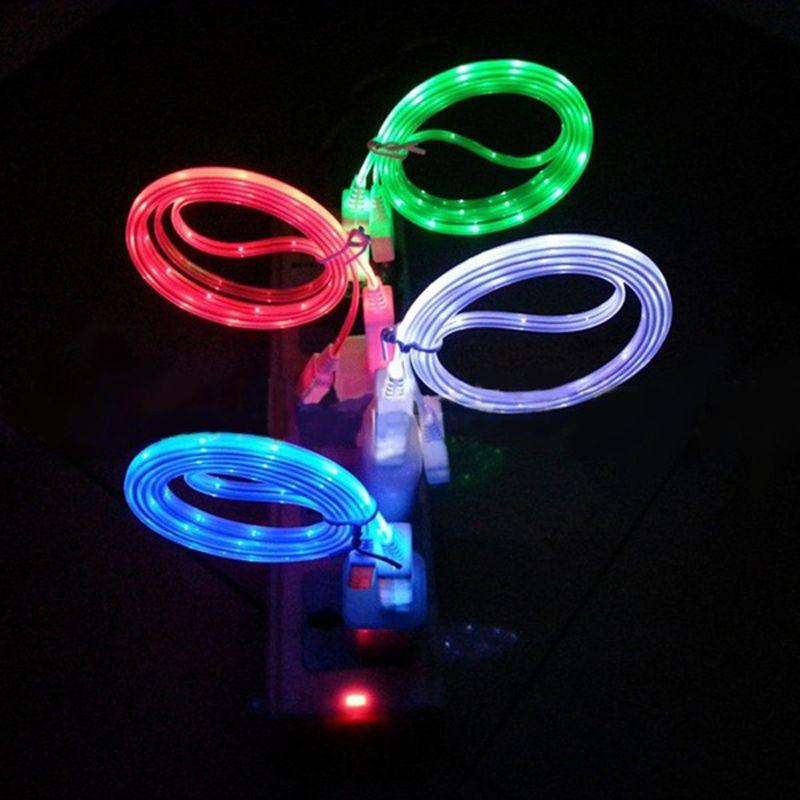 Led Light Usb Sync Data Charger Cable For Ipad Iphone 5678x And