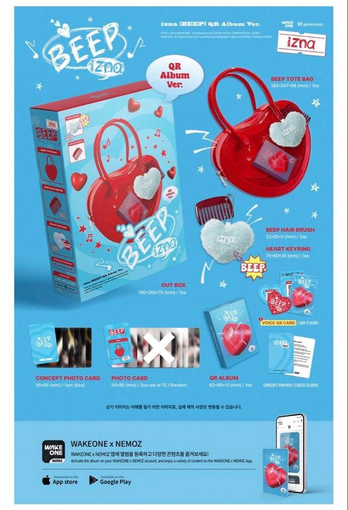 [USED] izna BEEP QR Album.ver Album
