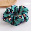 4pcs Leopard Print Elastic Hair Bands Soft Elegant Chiffon Scrunchie Hair Tie Lightweight Hair Accessories for Women