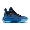 Li Ning Thunder Mid Support Stability Rebound High-Top Basketball Shoes Kids Basketball Shoes Black Blue YKBS054-5