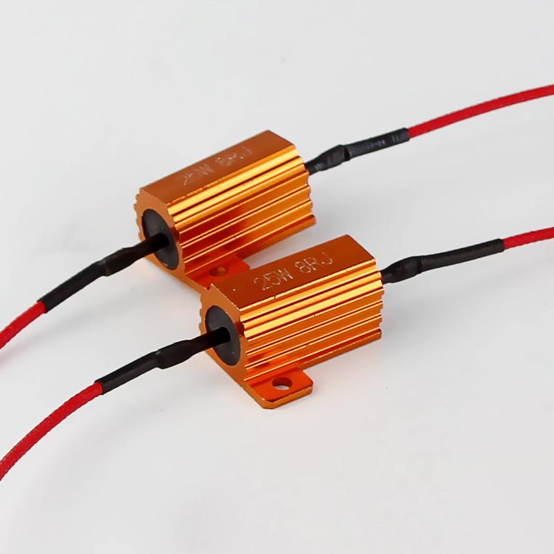 2/4PCS 12V 25W 50W Canbus LED Decoder Load Resistors For Repair LED Bulb Fast Flashing Warning Error Canceller Car Accessories