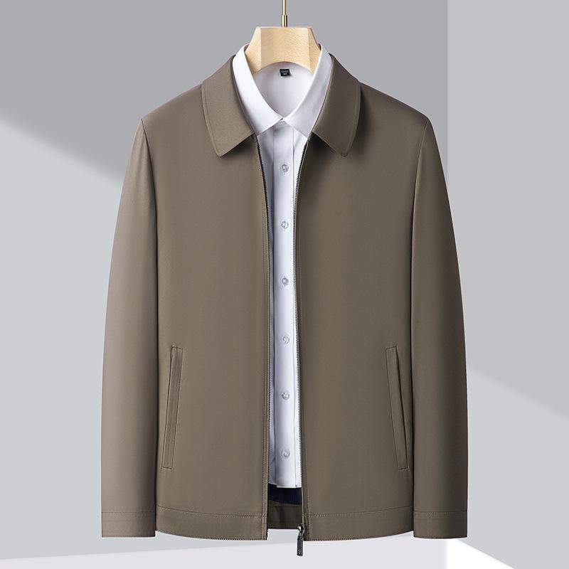 Middle-aged Business Executive Lapel Jacket Spring and Autumn New Middle-aged and Elderly Dad Dress Jacket Jacket