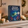 2D Flat Acrylic Pendants Ocean Advent Calendars 2026, Marine Themed 24 Days Christmas Countdown Calendar, Holiday Surprise Gift Box Sea Animal