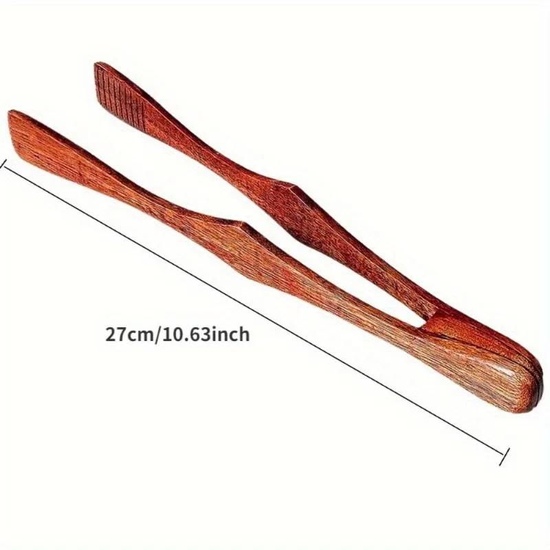 Wood Food Clip Kitchen BBQ Baking Push Pull Clip Table Top Snack Pastries Snack Wood Clip Kitchen Gadgets. Pink
