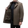 Middle-aged and Elderly Coats Men's New Warm Woolen Coats In Autumn and Winter
