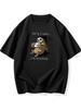 ZX Summer Short Sleeved Tshirt American Fashion Trend Brand Printed Mens Summer Round Neck Wide Casual Versatile Top