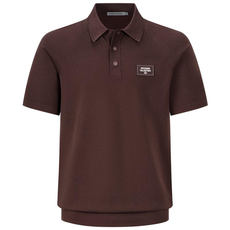 GIOVANNI VALENTINO Men's Summer Cool-Touch Polo Shirt