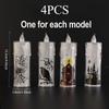 1PACK Halloween LED Electronic Candles, Decorative Lamps That Create a Scary Atmosphere, Bedside Lamps In Bedrooms, Scene Arrangement Props