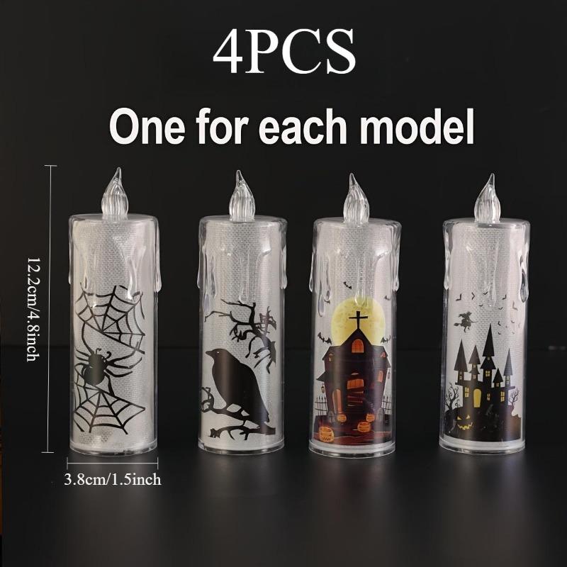 1PACK Halloween LED Electronic Candles, Decorative Lamps That Create a Scary Atmosphere, Bedside Lamps In Bedrooms, Scene Arrangement Props