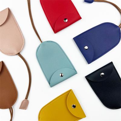 Sac à clés à tirer en cuir PU, protecteur de clé de voiture, nouveau porte-clés en cuir, pochette
