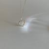 THE BORING kink heart silver necklace
