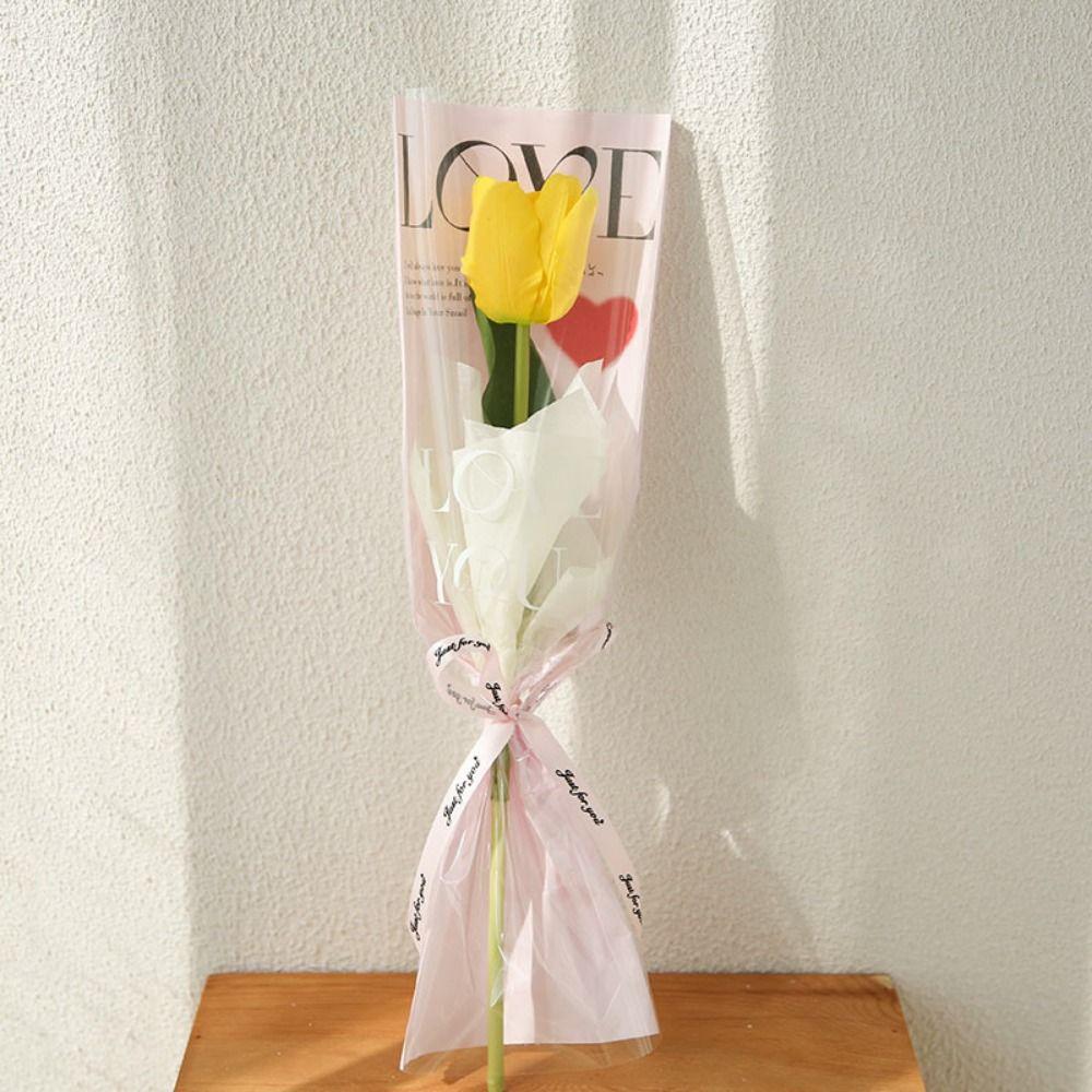 Packaging Paper for Valentine's Day Wrapping Paper Wrapping Sleeve Bouquet Bag Single Rose Bags