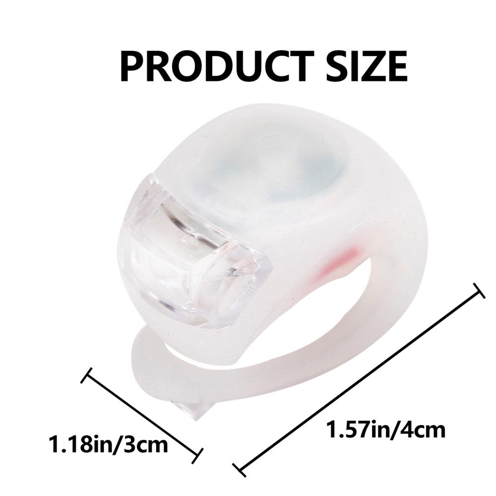 

Bicycle Front Light Silicone LED Head Front Rear Wheel Bike Light Waterproof Cycling Bicycle Accessories Bike Lamp safe warn білий