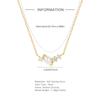Simple Versatile S925 Sterling Silver Geometric Pearl Diamond Temperament Women'S Clavicle Necklace