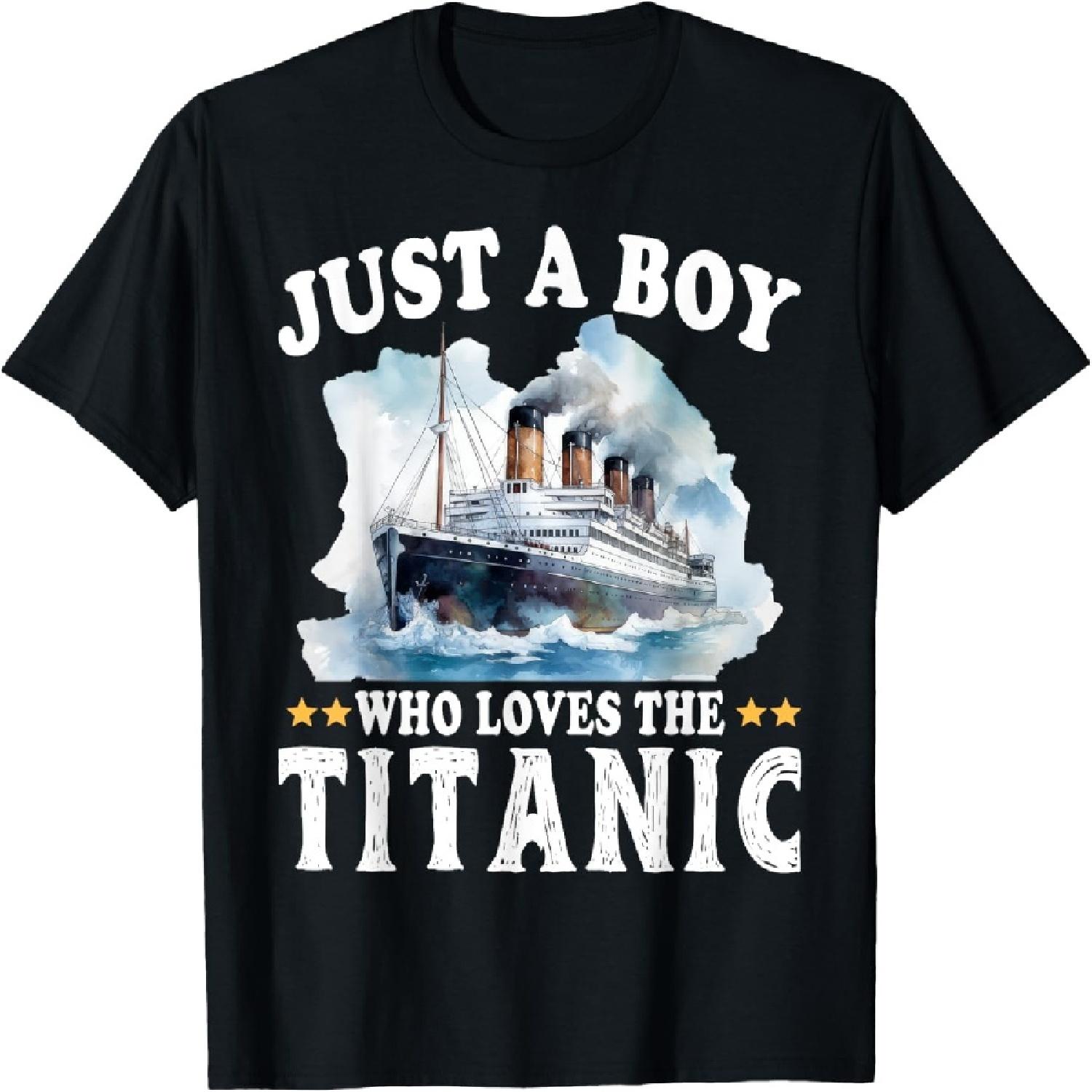 

Boys who just love the RMS Titanic T-Shirt S