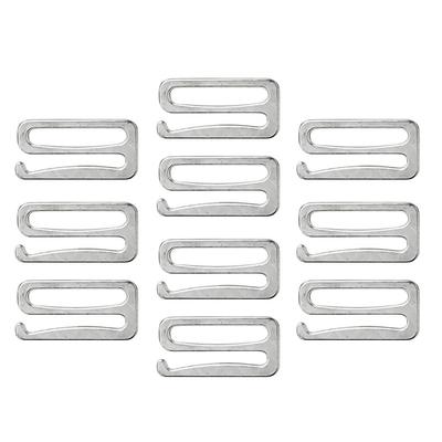 Alloy Bra Strap Adjuster 25mm Metal Bra Slider Hook Lingerie Buckle Fastener for DIY Sewing and Bras