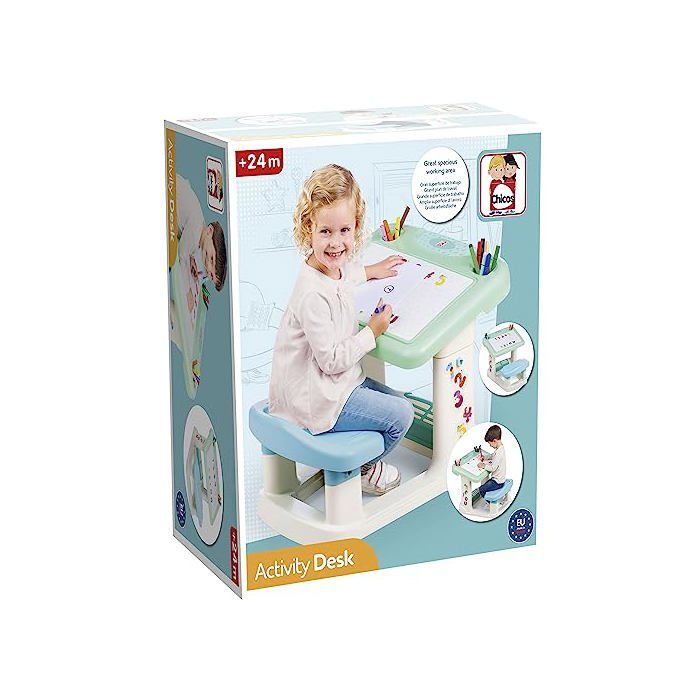 Bureau Enfant - Chicos - Mon Premier Bureau - Plastique Résistant - 24 Mois et Plus