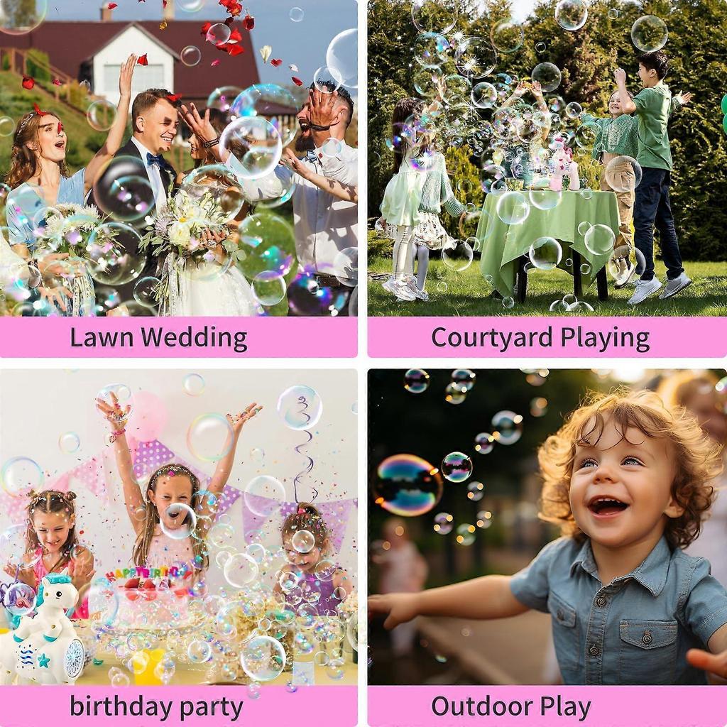 2 Pack Bubble Gun for Kids, Bubble Machine withToys, Gift for 3 4 5 6 7 8 Year Old -GSLA