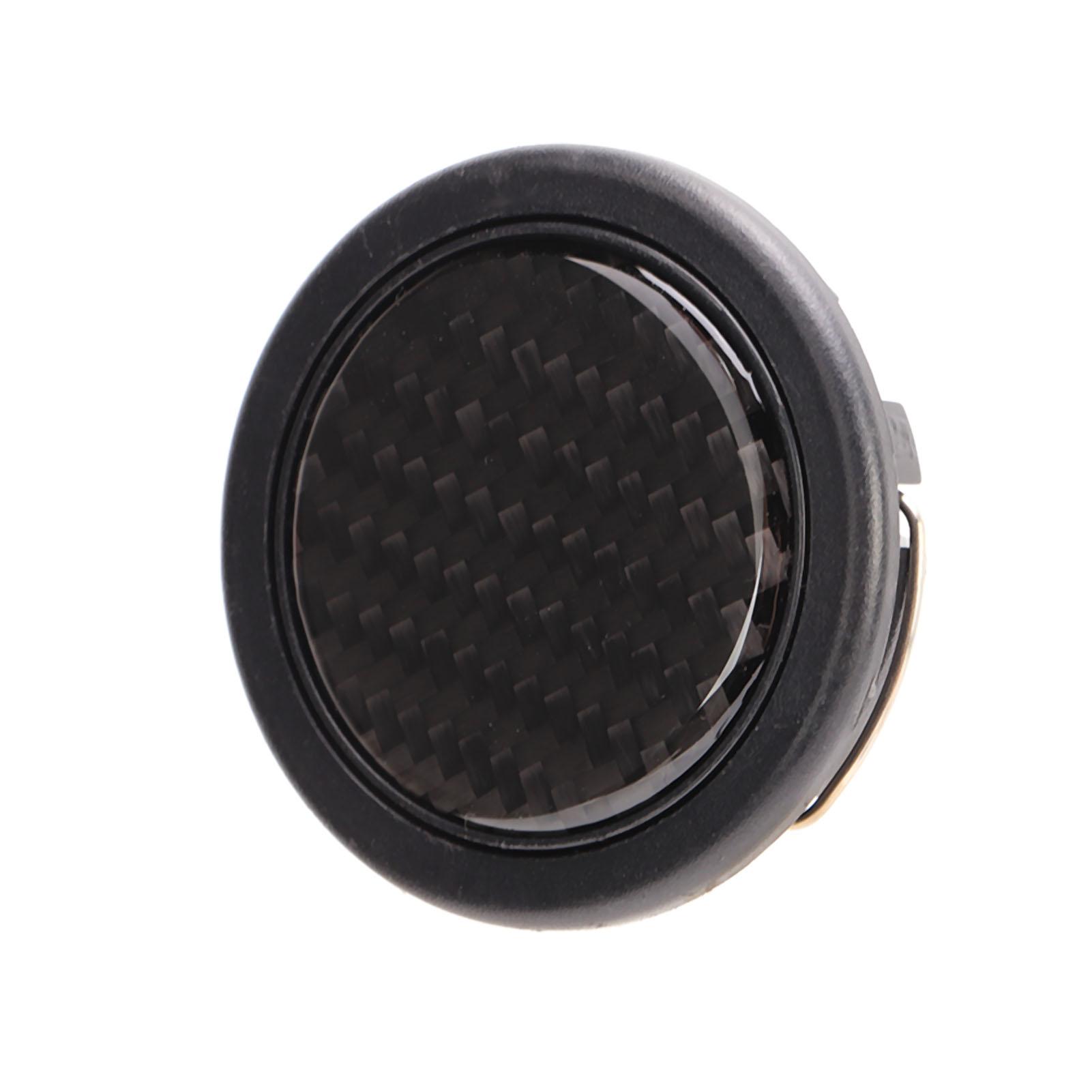 

Кнопка звукового сигнала на рулевом колесе, диаметр 50 мм, углеродное волокно, универсальная для рулевого колеса с 6 болтами