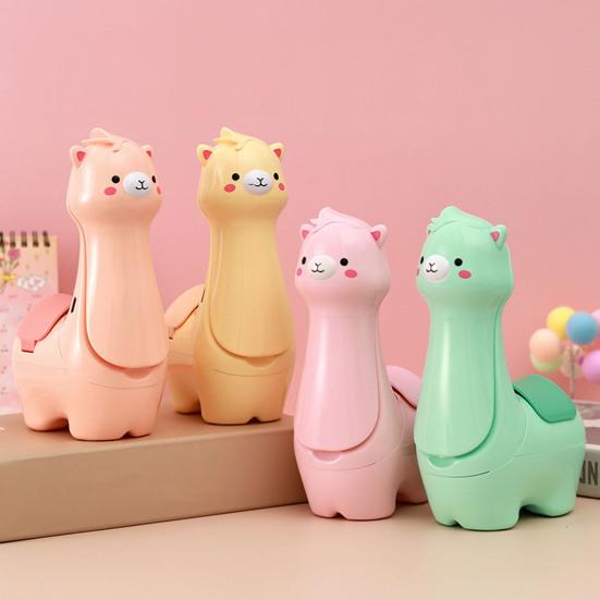 Alpaca Small Table Lamp LED Soft Light Adjustable Brightness USB Powered Folding Design Portable Desk Lamp with Pen Holder