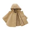 Cloak Cape Poncho Outer Fleece Made in Japan Boys Girls Baby Kids Clothing M Beige [MIKI HOUSE] Children's 10-3861-494 (90-100cm)
