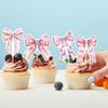 Embellishments Cake Party Butterfly Bow Picks Paper Birthday Celebration Decor