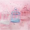 Cute Bird Cage Storage Box Portable Mini Bird Cage Girl Heart Ornament   Desk