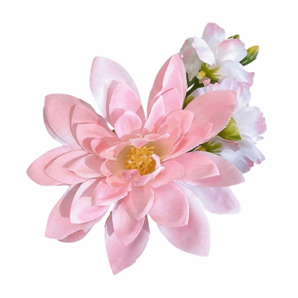 Accessories Floral Hair Clip Pink Blue Headdress Fashion Flower Hairpin Bridesmaid Accessories