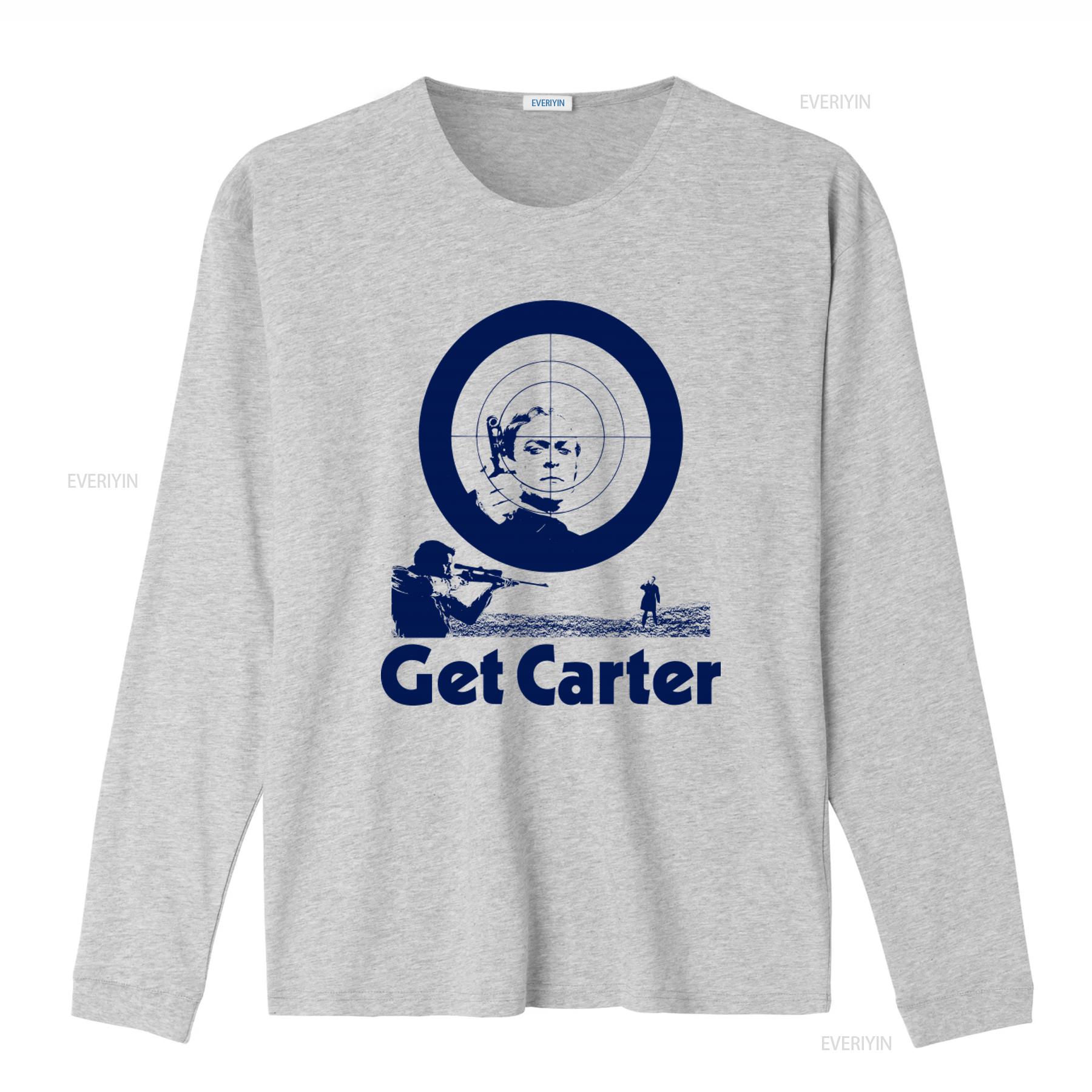 

GET CARTER T shirt Inspired by Classic Films 2 Colour Target Design with Shooter Get Carter Text vintage Washed 4XL