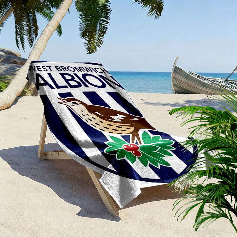 Asciugamano da Spiaggia West Brom, Asciugamano Grande Morbido ad Asciugatura Rapida per Spiaggia Campeggio Nuoto