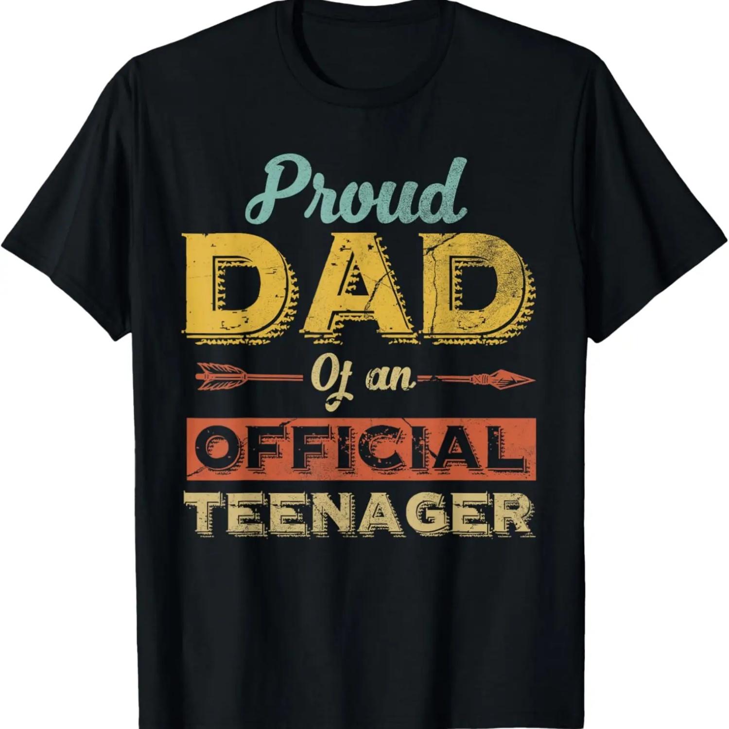 

Proud Dad of an Official Teenager 13th Birthday Son Daughter T-Shirt XXXXXL чорний