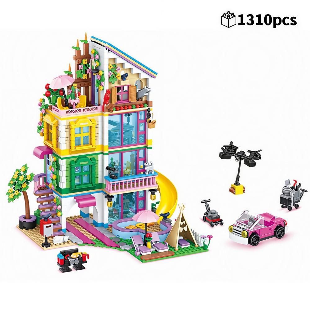 Princess Castle Villa Building Blocks, 1310Pcs