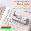 Book Lights Rechargeable Mini Clip on Reading Light with 3 Colors & Foldable Hose Dimmable LED Book Lamp Night Light for Reading