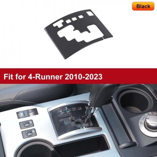 Gloss Black Center Console Gear Shift Control Bezel Cover Trim For 4Runner 2010+