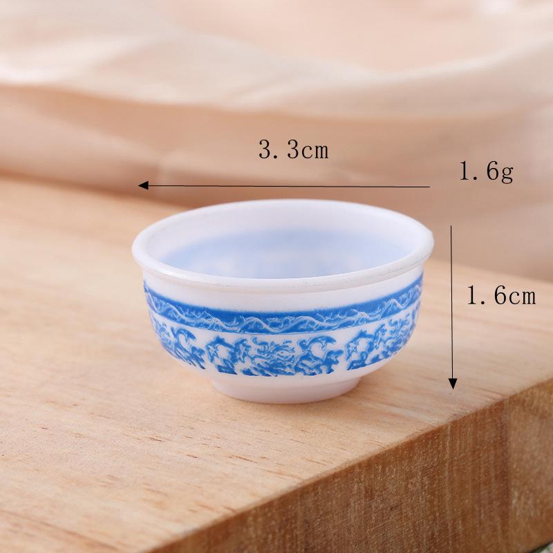 

5pcs Dollhouse Miniature Bowl Dish Round Bowl Fruit Bowl Salad Bowl Soup Plate Doll House Kitchen Dinning Accessories