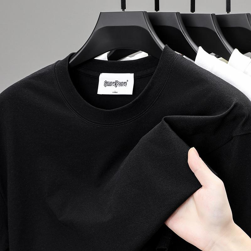 

Рубашка поло, однотонная футболка с короткими рукавами и круглым вырезом сверху и снизу 4XL