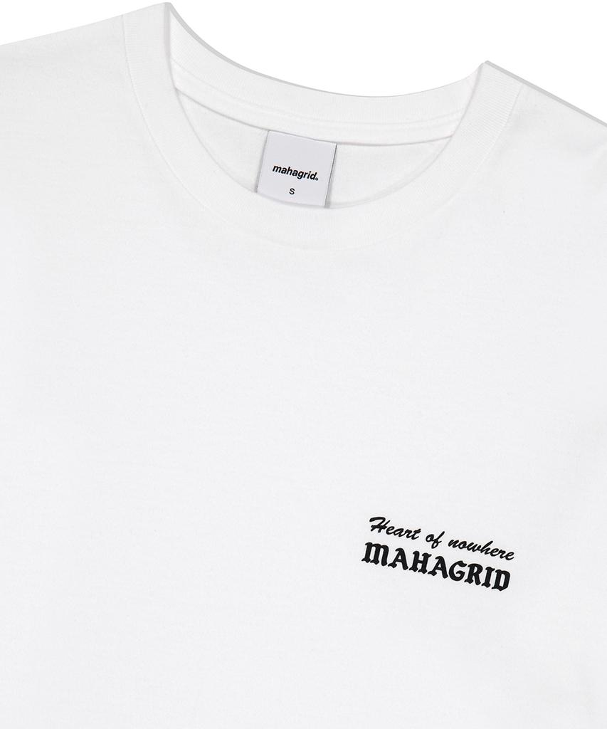 MAHAGRID Heart Logo Ls Tee White(Mg2Efmt566A)