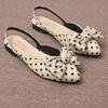 2025 Women's Houndstooth Half-Toe Backless Flats: Trendy Summer Fashion