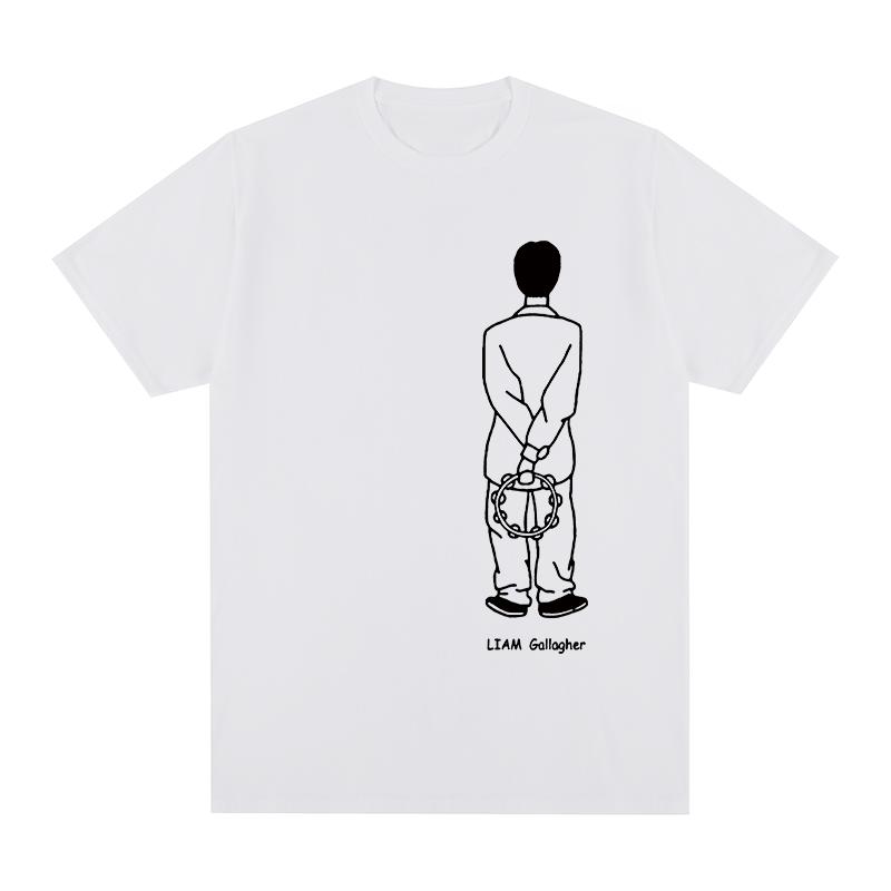 Oasi Band Логотип Винтажная Футболка Рок Лиам Галлахер Хлопок Мужская Футболка Новая Футболка Футболка Женские Топы S