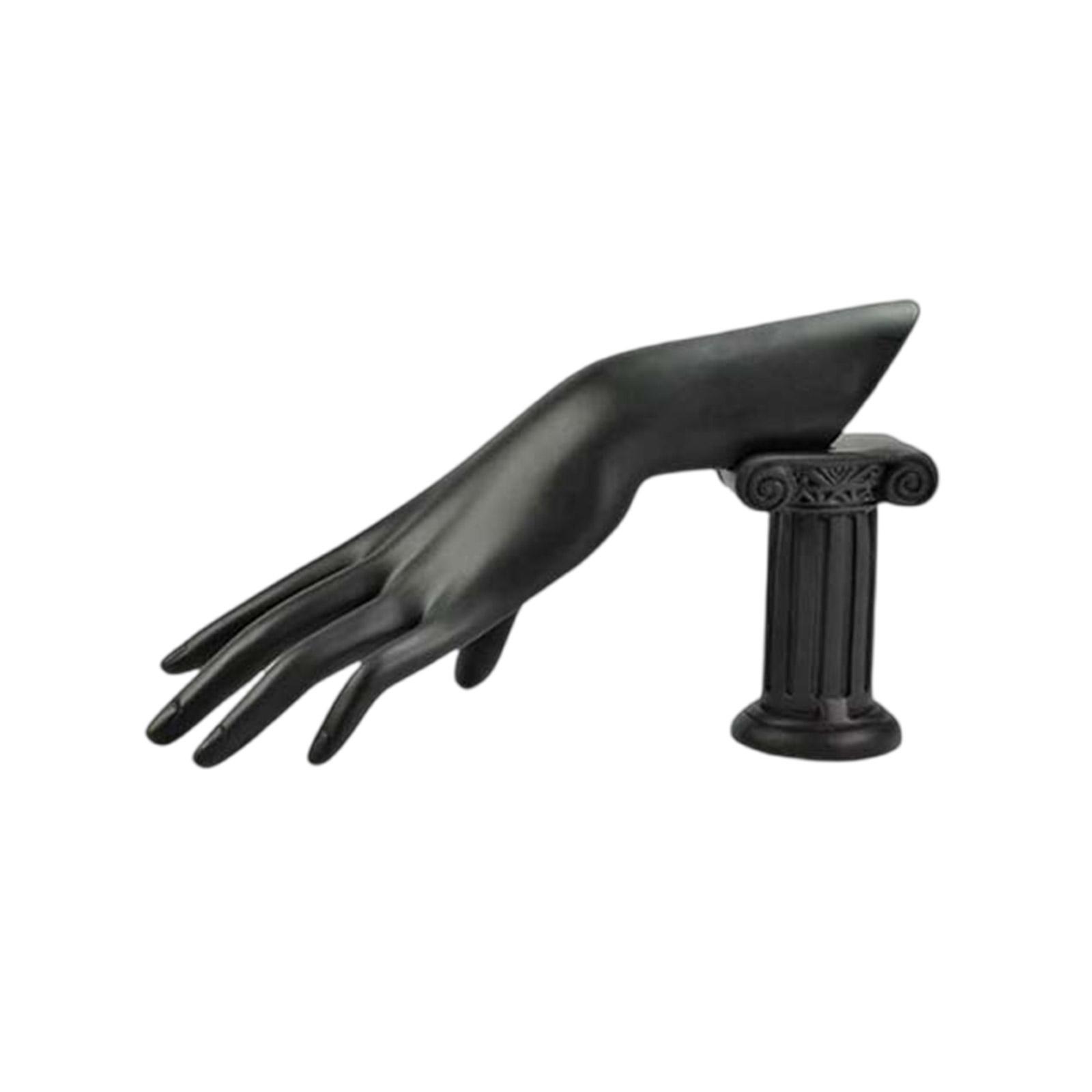 

Подставка для украшений с манекеном-бюстом и подставкой для рук, держатель для ожерелий, текстура смолы, подходит для ожерелий и серег 2